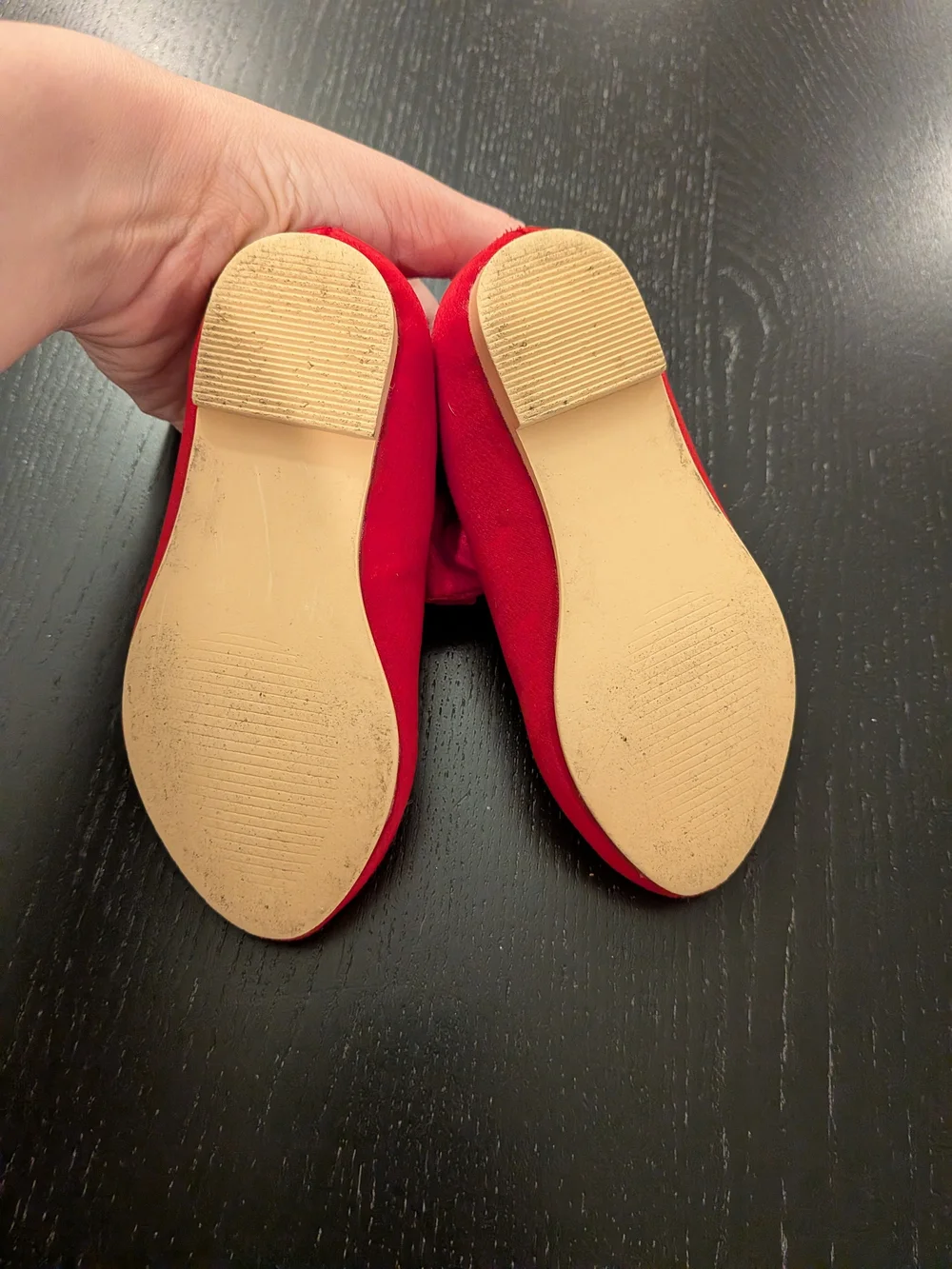 Janie and Jack Girls Red Bow T-Strap Dress Shoes